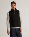 Quince Men's 100% Suede Puffer Vest In Black