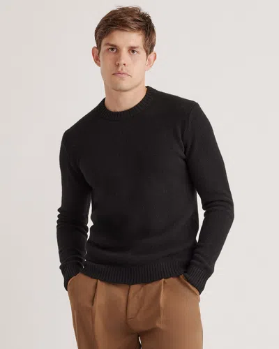 Quince Men's 100% Yak Wool Crewneck Sweater In Black