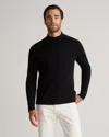 Quince Men's 100% Yak Wool Roll Neck Sweater In Black
