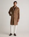 Quince Men's Alpaca-wool Overcoat In Rustic Brown