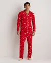 Quince Men's Bamboo Jersey Long Sleeve Pajama Set In Red
