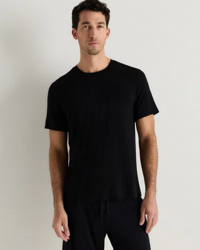 Quince Men's Bamboo Jersey Relaxed Lounge T-shirt In Black