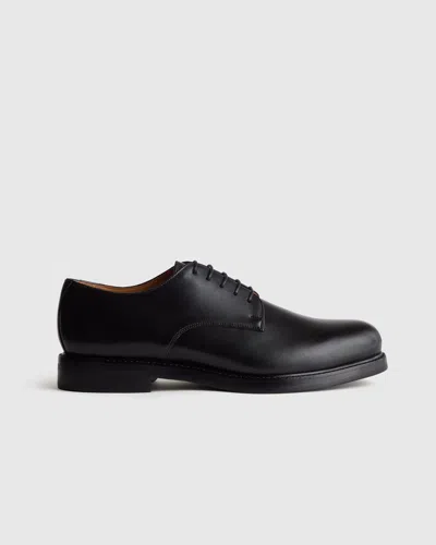 Quince Men's Calfskin Leather Derby In Animal Print