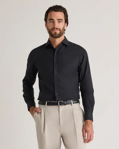 Quince Men's Cashmere Dress Shirt In Black