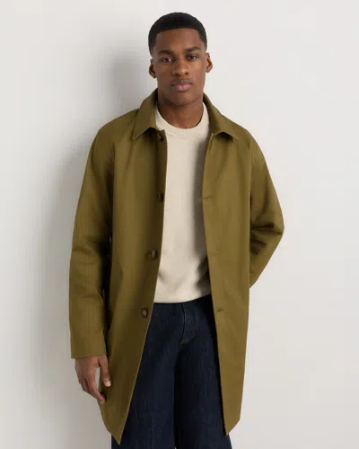 Quince Men's Comfort Stretch Trench Coat In Green