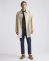 Quince Men's Comfort Stretch Trench Coat In Light Khaki