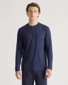 Quince Men's Cotton Modal Long Sleeve Henley T-shirt In Navy