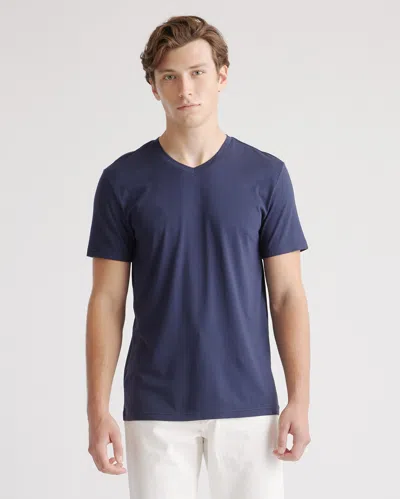 Quince Men's Cotton Modal V-neck T-shirt In Navy