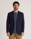 Quince Men's Cotton Pique Knit Blazer In Navy