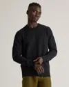 Quince Men's Crewneck Sweater In Black