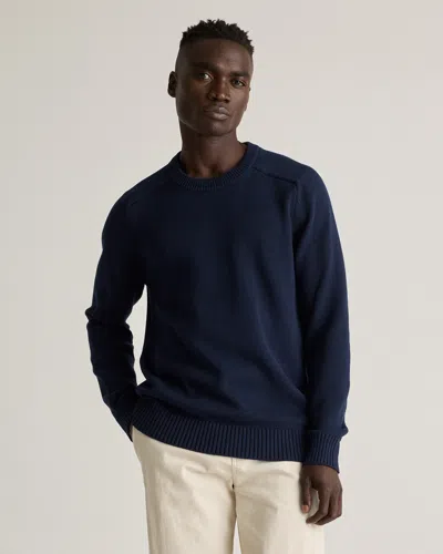 Quince Men's Crewneck Sweater In Navy