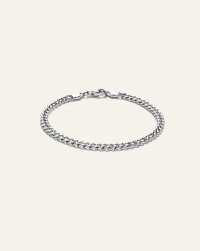 Quince Men's Cuban Curb Chain Bracelet In Silver