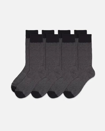 Quince Men's Dress Socks 4-pack In Charcoal