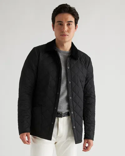 Quince Men's Featherless Quilted Jacket In Black