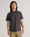 Quince Men's Flex Curve Polo In Dark Coal