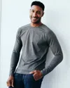 Quince Men's Super Soft Performance Long Sleeve T-shirt In Charcoal