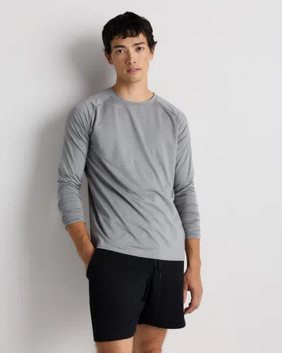 Quince Men's Flowknit Breeze Performance Long Sleeve T-shirt In Gray