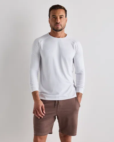 Quince Men's Flowknit Breeze Performance Long Sleeve T-shirt In White