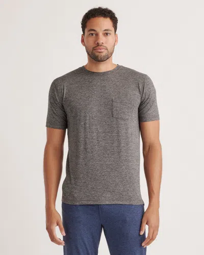 Quince Men's Flowknit Breeze Performance Pocket T-shirt In Charcoal