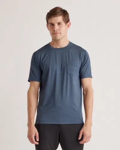 Quince Men's Flowknit Breeze Performance Pocket T-shirt In Navy