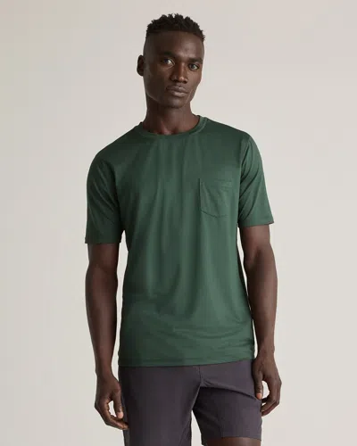 Quince Men's Flowknit Breeze Performance Pocket T-shirt In Olive