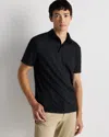 Quince Men's Flowknit Breeze Performance Polo In Black