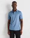 Quince Men's Flowknit Breeze Performance Polo In Blue