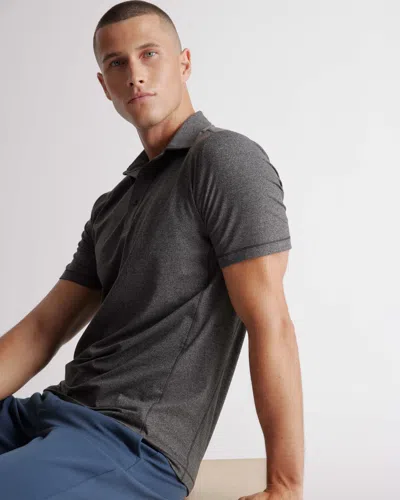 Quince Men's Super Soft Performance Polo Shirt In Charcoal