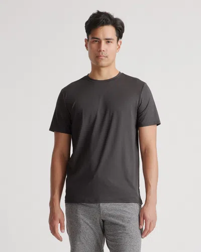 Quince Men's Flowknit Breeze Performance T-shirt In Heather Black