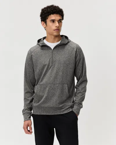 Quince Men's Flowknit Performance Half-zip Hoodie In Gray