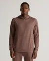 Quince Men's Flowknit Performance Hoodie In Heather Sable