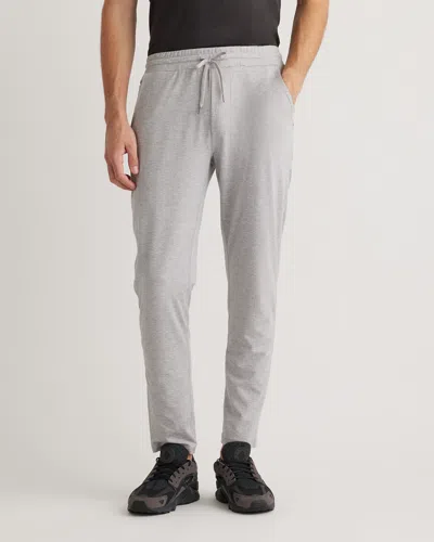 Quince Men's Flowknit Performance Pants In Heather Pale Grey