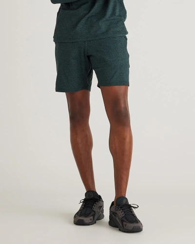 Quince Men's Flowknit Performance Short In Heather Green