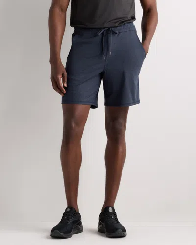 Quince Men's Flowknit Performance Shorts 7.5" In Blue
