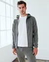 Quince Men's Super Soft Performance Zip Hoodie In Heather Grey