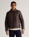 Quince Men's Harrington Jacket In Brown