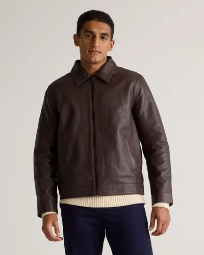 Quince Men's Harrington Jacket In Brown