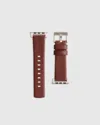 Quince Men's Horween Leather Apple Watch Band In Dark Brown