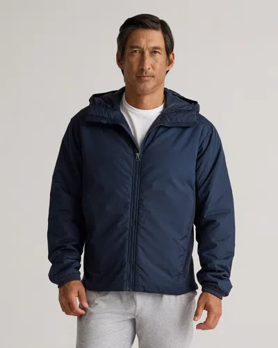 Quince Men's Hybrid Insulated Lightweight Hooded Jacket In Admiral