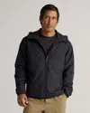 Quince Men's Hybrid Insulated Lightweight Hooded Jacket In Black