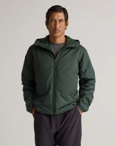 Quince Men's Hybrid Insulated Lightweight Hooded Jacket In Verdant Pine
