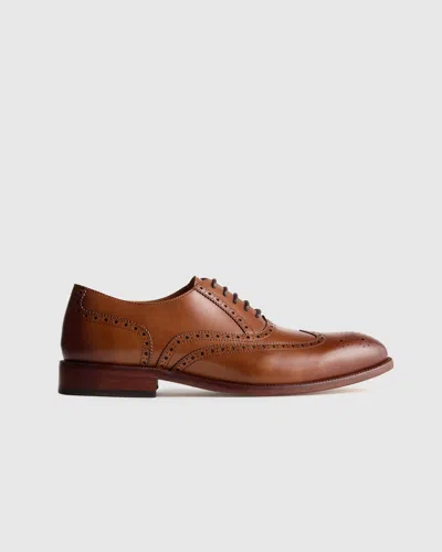 Quince Men's Italian Leather Wingtip Oxford In Brown
