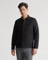 Quince Men's Italian Wool Chore Jacket In Black