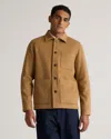 Quince Men's Italian Wool Chore Jacket In Caramel