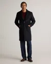 Quince Men's Italian Wool Overcoat In Black