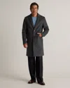 Quince Men's Italian Wool Overcoat In Heather Charcoal