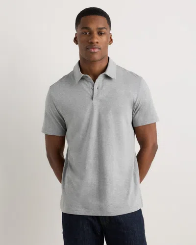 Quince Men's Japanese Lotus Polo In Gray