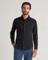 QUINCE MEN'S COMMUTER STRETCH PIQUE LONG SLEEVE BUTTON DOWN