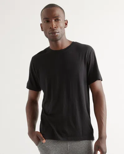 Quince Men's Merino Short Sleeve Base Layer T-shirt In Black