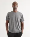 Quince Men's Merino Short Sleeve Base Layer T-shirt In Heather Grey